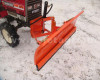 Snow plow 125cm, hidraulic lifting, manual angle adjustment, for Japanese compact tractors, Komondor STLR-125 (5)