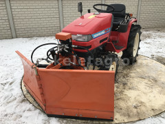 Snow plow 150cm, vario, independent side by side adjustable, for Japanese compact tractors, Komondor SHE-150 - Implements - 