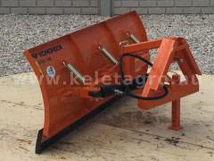 Snow plow 140cm, hidraulic lifting, manual angle adjustment, for front hitch, Komondor STLRH-140/F - Implements - 