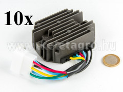 Voltage regulator with 6-cable connector for Kubota and Yanmar Japanese compact tractors, set of  10 pieces, SPECIAL OFFER!  - Compact tractors - 