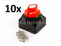 Battery cut off switch 12-24V (Hella design), set of 10 pieces - Compact tractors - 