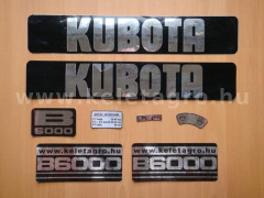 set de plaque constructeur Kubota B6000 - Microtracteurs - 