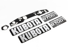 Decal set for Kubota B7001 and B7001E Japanese compact tractors - Compact tractors - 