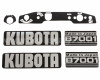Decal set for Kubota B7001 and B7001E Japanese compact tractors (2)