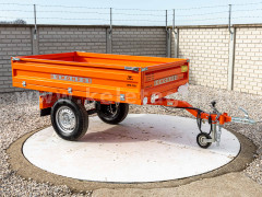 Trailer, tipping, 3 directions dumping, for Japanese compact tractors, Komondor SPK-750 - Implements - Trailors