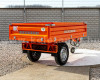 Trailer, tipping, 3 directions dumping, for Japanese compact tractors, Komondor SPK-750 (3)