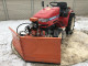 Snow plow 150cm, vario, independent side by side adjustable, for Japanese compact tractors, Komondor SHE-150