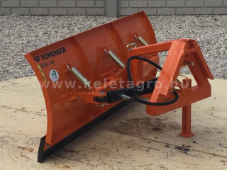 Snow plow 140cm, hidraulic lifting, manual angle adjustment, for front hitch, Komondor STLRH-140/F (1)