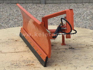 Snow plow 140cm, hidraulic lifting, manual angle adjustment, for front hitch, Komondor STLRH-140/F (1)