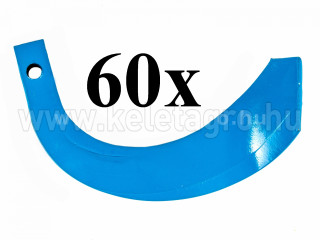 Rotary tiller blade for Japanese compact tractors  Iseki / Kubota / Mitsubishi / Shibaura / Yanmar, set of 60 pieces, SPECIAL OFFER! (1)