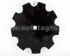 Harrow disc, 460mm, notched, (boron steel) AsahiParts, set of 10 pieces (8)