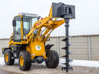 Force wheel loader post hole digger attachment (1)