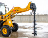Force wheel loader post hole digger attachment (2)
