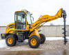 Force wheel loader post hole digger attachment (3)
