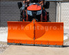 Snow plow 150cm, vario, independent side by side adjustable, for front hitch and front quick hitch, Komondor SHE-150/F (8)
