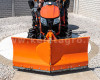 Snow plow 150cm, vario, independent side by side adjustable, for front hitch and front quick hitch, Komondor SHE-150/F (9)