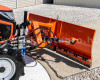 Snow plow 150cm, vario, independent side by side adjustable, for front hitch and front quick hitch, Komondor SHE-150/F (3)