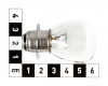 Light bulb, 3 pins, 35/35W, 194262-53080, for Japanese compact tractors, set of 10 pieces, SPECIAL OFFER! (3)