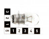 Light bulb, 1 pin, 25/25W, 194155-55810, for Japanese compact tractors, set of 10 pieces, SPECIAL OFFER! (3)