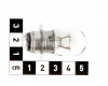 Light bulb, 1 pin, 25/25W, 194155-55810, for Japanese compact tractors, set of 50 pieces, SPECIAL OFFER! (3)