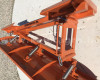 Snow plow 140cm, hidraulic lifting, manual angle adjustment, for skid steer loaders, Komondor STLR-140/B kf (9)