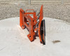 Snow plow 140cm, hidraulic lifting, manual angle adjustment, for skid steer loaders, Komondor STLR-140/B kf (2)