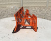 Snow plow 140cm, hidraulic lifting, manual angle adjustment, for skid steer loaders, Komondor STLR-140/B kf (6)