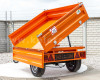 Trailer with overrun brake, tipping, 3 directions dumping, for Japanese compact tractors, Komondor SPK-1500/RF (12)