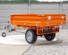 Trailer with overrun brake, tipping, 3 directions dumping, for Japanese compact tractors, Komondor SPK-1500/RF (5)