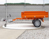 Trailer with overrun brake, tipping, 3 directions dumping, for Japanese compact tractors, Komondor SPK-1500/RF (6)