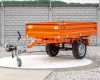 Trailer with overrun brake, tipping, 3 directions dumping, for Japanese compact tractors, Komondor SPK-1500/RF (7)