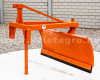 Rear mounted snow plow 140cm, manual angle adjustment, Komondor SHLR-140 (4)
