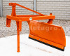 Rear mounted snow plow 140cm, manual angle adjustment, Komondor SHLR-140 (4)