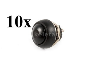 Switch, momentary, water resistant, round shape, set of 10 pieces (1)