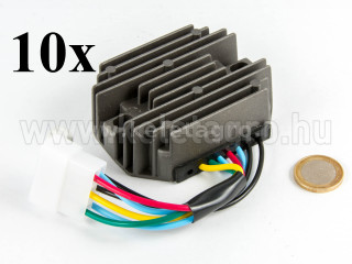 Voltage regulator with 6-cable connector for Kubota and Yanmar Japanese compact tractors, set of  10 pieces, SPECIAL OFFER!  (1)