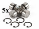 PTO shaft cross joint 20x54,6mm, outer seeger rings, for Japanese compact tractors, set of 5 pieces, SUPER SALE PRICE!