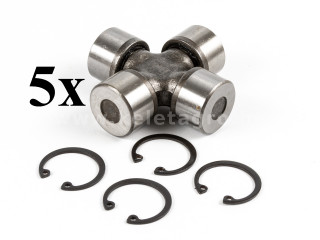 Kreuzgarniture für Gelenkwelle 25x63,8 mm, außere Seegerring, für japanischen Kleintraktoren, Packet von 5 Stück, SONDERPREIS! (1)