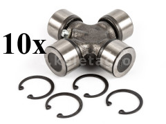 PTO shaft cross joint 28x80mm, outer seeger rings, for Japanese compact tractors, set of 10 pieces, SUPER SALE PRICE! - Compact tractors - 