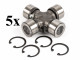 PTO shaft cross joint 28x80mm, outer seeger rings, for Japanese compact tractors, set of 5 pieces, SUPER SALE PRICE!
