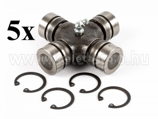 PTO shaft cross joint 25x79mm, inner seeger rings, for Japanese compact tractors, set of 5 pieces, SUPER SALE PRICE! (1)