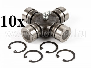 PTO shaft cross joint 25x79mm, inner seeger rings, for Japanese compact tractors, set of 10 pieces, SUPER SALE PRICE! (1)