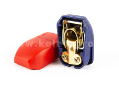 Battery terminal set, quick release type, with plastic cover - Compact tractors - 