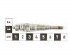 Glow plug for Japanese compact tractors KA-GP12 (2)