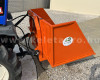 Transport box 130 cm, hidraulic dumping,  for Japanese compact tractors, Komondor SZL-130/H  (6)