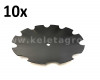 Harrow disc 560mm (30x30), notched, (boron steel) AsahiParts, set of 10 pieces, (3)